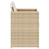 vidaXL havestole 4 stk. med hynder polyrattan beige