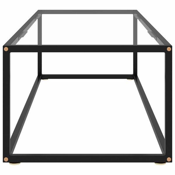 vidaXL sofabord 120x60x35 cm h&aelig;rdet glas sort