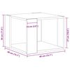 vidaXL Sofabord Sort eg 40 x 40 x 30 cm Konstrueret træ
