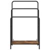vidaXL Tøjstativ med hylde Røget eg 60 x 30 x 100,5 cm Konstrueret træ