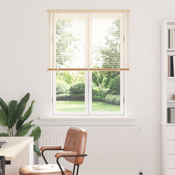vidaXL Persienner Indstillelig Lys Brun med M&oslash;nster 150 x 70 cm PVC