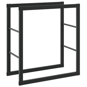 vidaXL br&aelig;ndestativ 55x30x61 cm st&aring;l sort