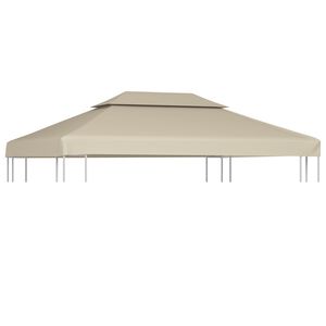 vidaXL baldakin til havepavillon 3x4 m 310 g/m&sup2; beige
