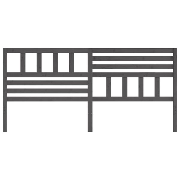 vidaXL sengeg&aelig;rde 186x4x100 cm massivt fyrretr&aelig; gr&aring;