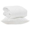 vidaXL Sommer dyne med pude 2 pcs Hvid Microfiber