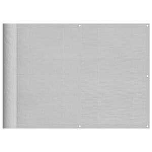 vidaXL altanafsk&aelig;rmning 75x700 cm 100 % polyester lysegr&aring;