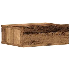 vidaXL v&aelig;gh&aelig;ngt natbord 40x32x15 cm konstrueret tr&aelig; gammelt tr&aelig;-look