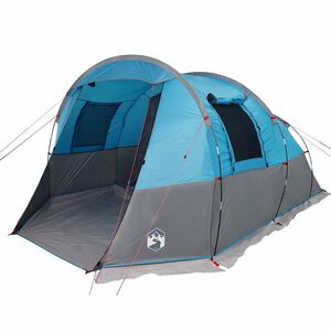 vidaXL 4-personers campingtelt vandt&aelig;t bl&aring;
