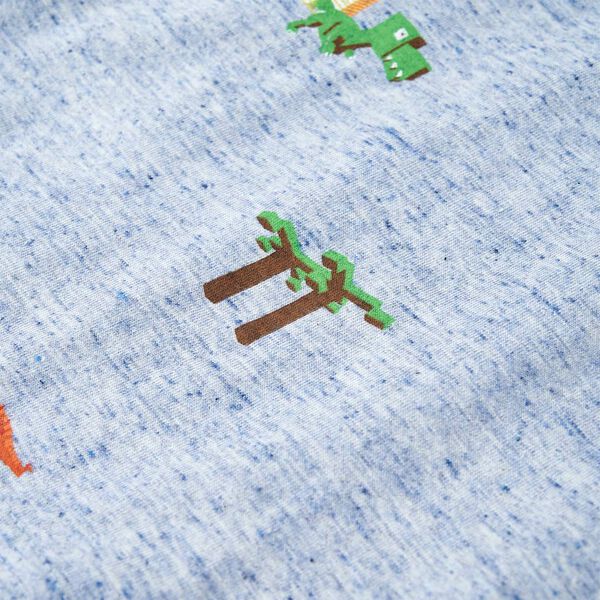 T-shirt til børn str. 92 mørk blåmeleret