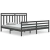vidaXL sengestel 180x200 cm Super King massivt fyrretr&aelig; gr&aring;