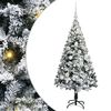 vidaXL Kunstigt juletr&aelig; med stativ Hvid 120 cm PVC og St&aring;l og Plastik