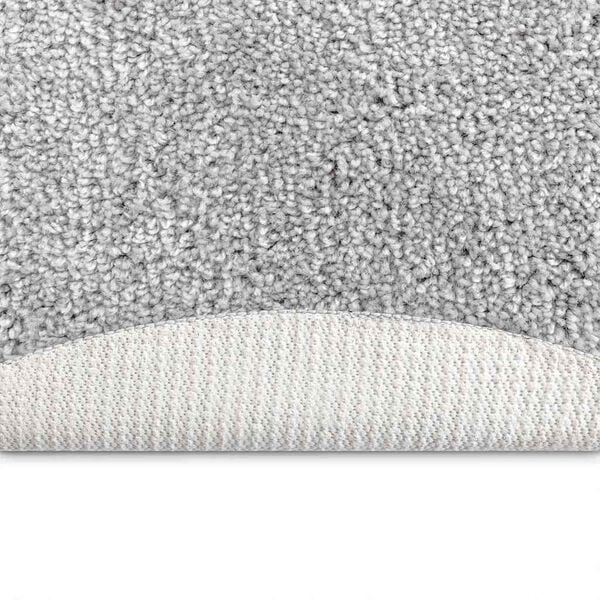 vidaXL Anti-slip Shaggy t&aelig;ppe Gr&aring; 90 x 90 cm PP