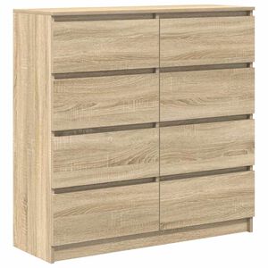 vidaXL sk&aelig;nk 100x35x99 cm konstrueret tr&aelig; sonoma-eg