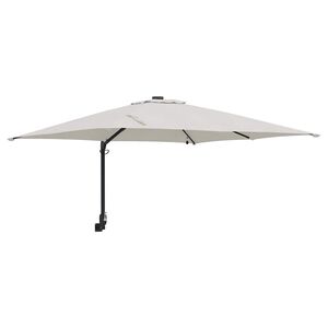 vidaXL Havesol Sandfarvet 248,5 x 247,5 x 160 cm Polyester og St&aring;l