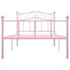 vidaXL sengestel 90x200 cm metal pink