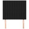 vidaXL sengegavl sort 90x5x118/128 cm stof