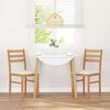 vidaXL spisebordsstole med hynder 2 stk. massivt gummitræ