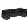 vidaXL Havesofa S&aelig;t 7 stk. Poly rattan