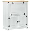 vidaXL Vinskab Hvid 97 x 45 x 114 cm Massiv fyrretr&aelig;