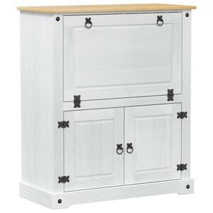 vidaXL Vinskab Hvid 97 x 45 x 114 cm Massiv fyrretr&aelig;