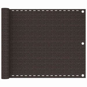 vidaXL altanafsk&aelig;rmning 75x300 cm HDPE brun