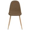 vidaXL spisebordsstole 4 stk. stof brun