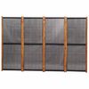vidaXL 4-panels rumdeler 280x180 cm sort