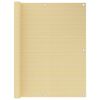 vidaXL altanafsk&aelig;rmning 120x400 cm HDPE beige