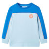 Sweatshirt til b&oslash;rn str. 128 bl&aring; og lysebl&aring;