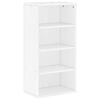 vidaXL sideskab ODDA 40x24x79 cm massivt fyrretr&aelig; hvid