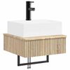 vidaXL V&aelig;gmonteret vask Sonoma-eg 40 x 41 x 39 cm Konstrueret tr&aelig;