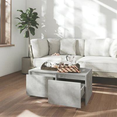 vidaXL sofabord 90x50x41,5 cm konstrueret træ betongrå