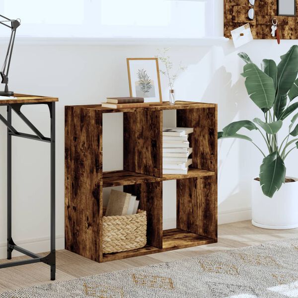 vidaXL skab 68,5x32x68,5 cm konstrueret tr&aelig; r&oslash;get egetr&aelig;