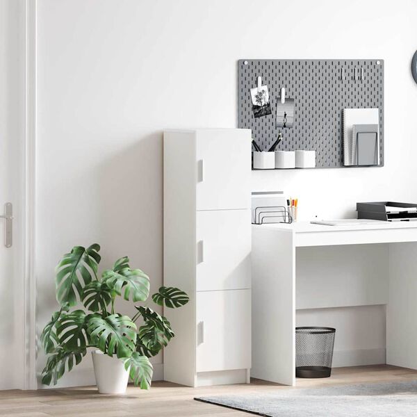 vidaXL Highboard Hvid 31,5 x 32 x 122,5 cm