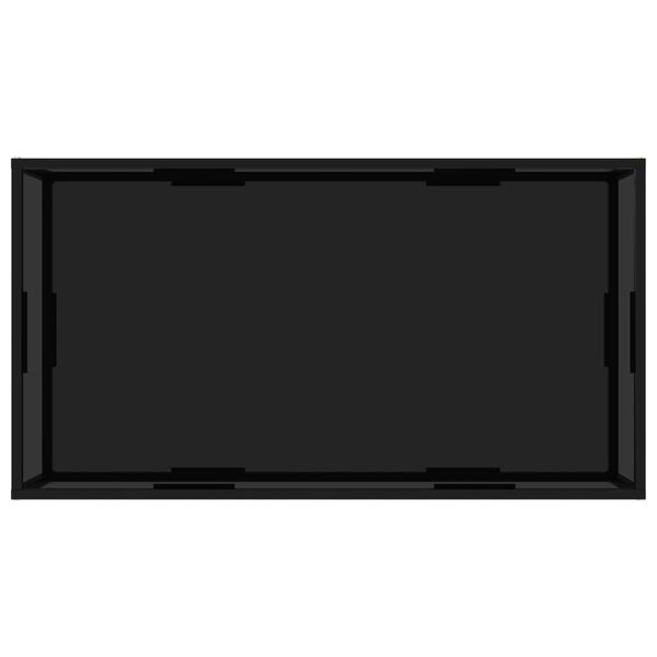 vidaXL sofabord 120x60x35 cm h&aelig;rdet glas sort