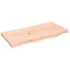 vidaXL bordplade 80x40x(2-4) cm ubehandlet massivt egetr&aelig;