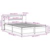 vidaXL sengeramme uden madras 140x200 cm massivt fyrretr&aelig; hvid