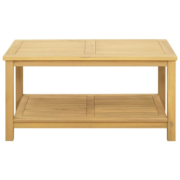 vidaXL Sidebord Olie Naturlig 90 x 50 x 45 cm Massivt Akacietr&aelig;