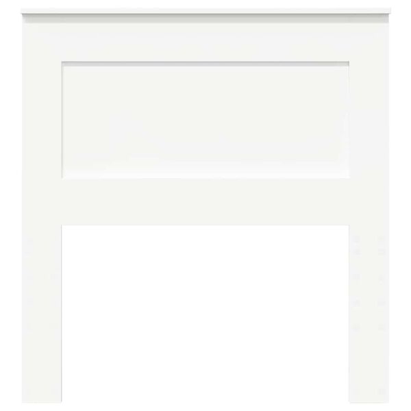 vidaXL Hovedg&aelig;rde med hovedg&aelig;rde Hvid 75 cm Konstrueret tr&aelig;