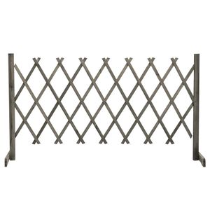 vidaXL espalier til haven 150x80 cm massivt fyrretr&aelig; gr&aring;