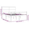 vidaXL seniorseng med sengegavl 160x200 cm massivt tr&aelig; gr&aring;
