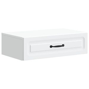 vidaXL V&aelig;gh&aelig;ngt Sideskab Hvid 59 x 34,5 x 17 cm Konstrueret tr&aelig;