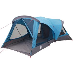 vidaXL Familietelt 14-personers Bl&aring; 185T Polyester med PU Coating