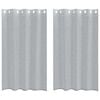vidaXL Voile Gardin 2 stk. M&oslash;rkegr&aring; 175 x 140 cm Polyester