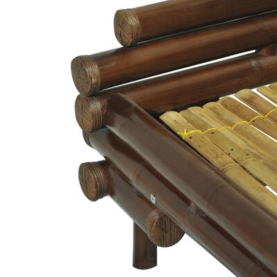 vidaXL sengestel mørkebrun bambus 180 x 200 cm