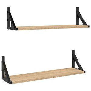 vidaXL v&aelig;ghylder 2 stk. 60x15x15,5 cm sonoma-eg