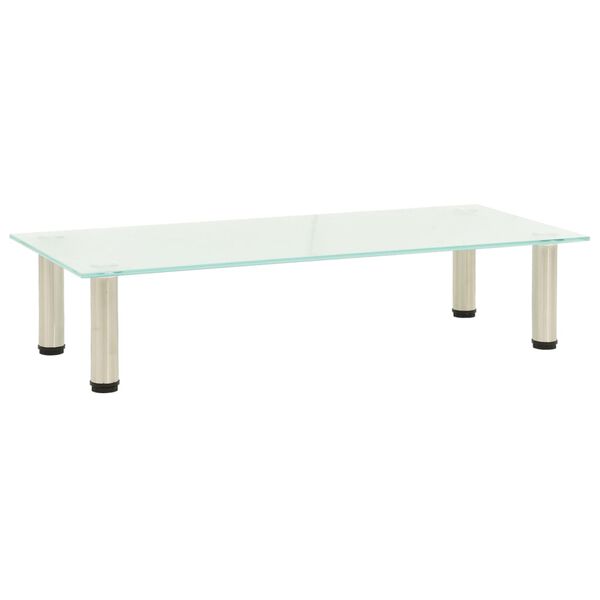 vidaXL tv-bord 80x35x17 cm hærdet glas matteret