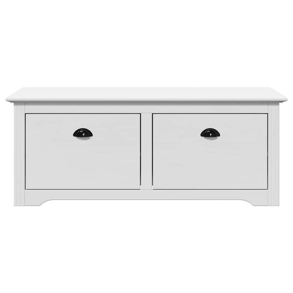 vidaXL gangb&aelig;nk BODO 114x40x45 cm hvid