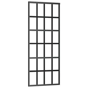 vidaXL skyded&oslash;r sikkerhedsglas og aluminium 76x205 cm sort
