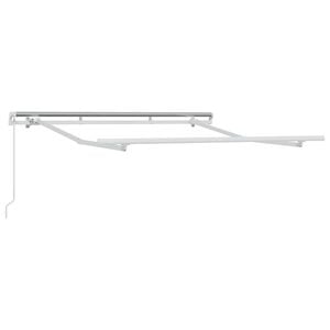 vidaXL Markiseramme Hvid 2,5 x 2 m Metal